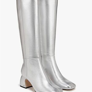 New! Circus NY by Sam Edelman | Silver Metallic Tall Boots Size 7.5